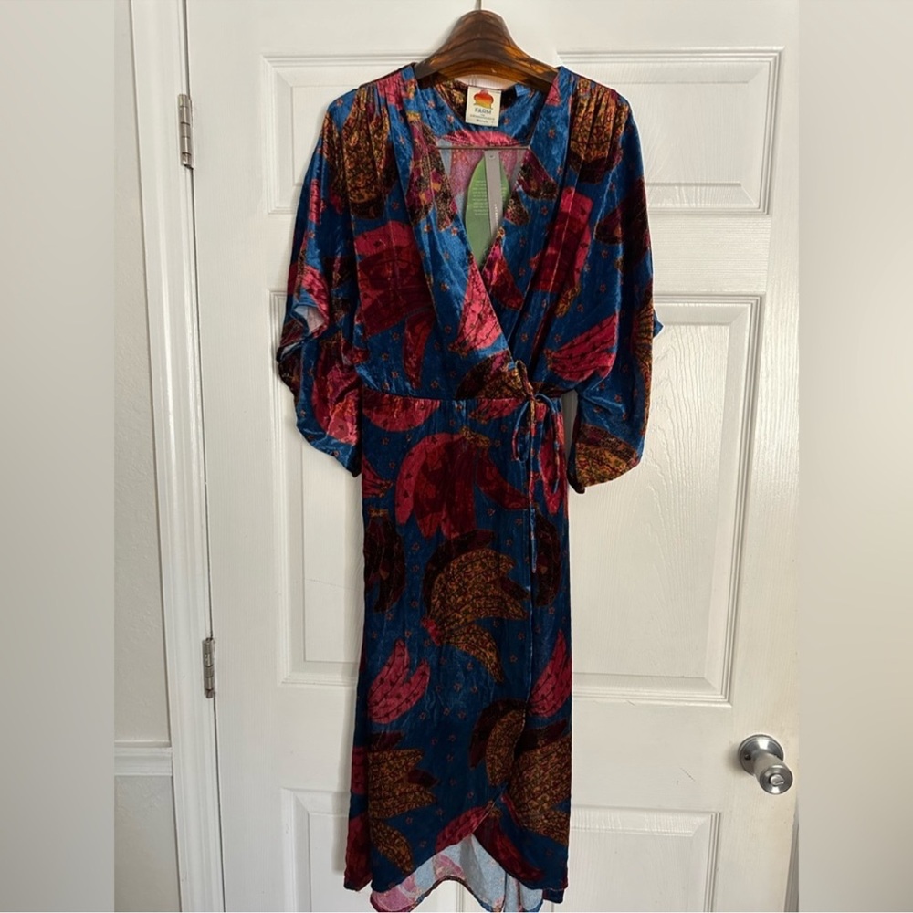 Velour FarmRio Anthropologie midi dress - Picture 10 of 15